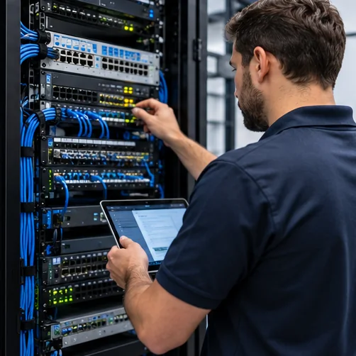 Illustration of On-site setup & maintenance