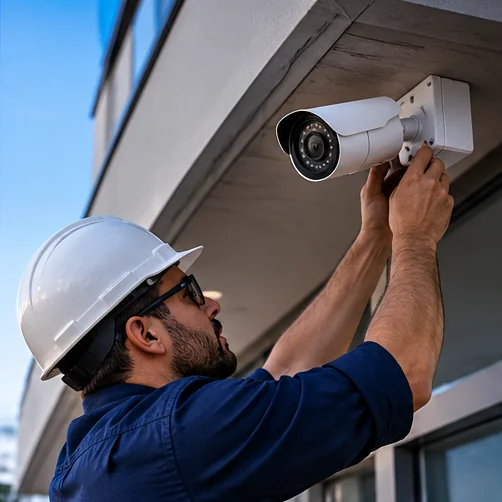Surveillance camera installation